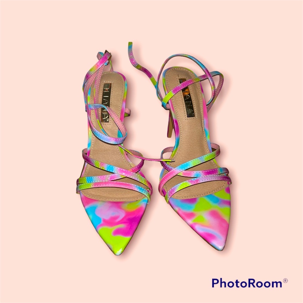 Multi Color Heels ( Barely Worn)